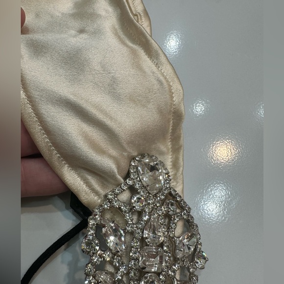 EXACT Jennifer Behr Cream Crystal headwrap ASO Gossip Girl Blair Waldorf - Picture 4 of 5